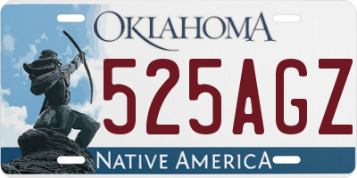 OK license plate 525AGZ