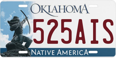 OK license plate 525AIS