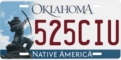 OK license plate 525CIU