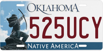 OK license plate 525UCY