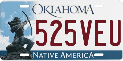 OK license plate 525VEU