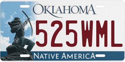 OK license plate 525WML