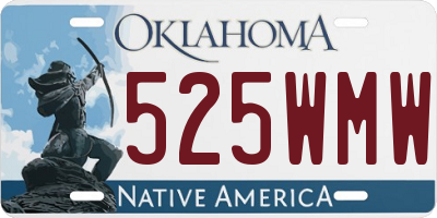 OK license plate 525WMW