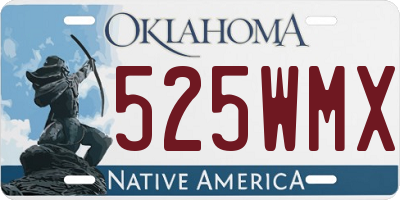 OK license plate 525WMX