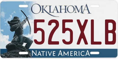 OK license plate 525XLB