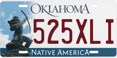 OK license plate 525XLI