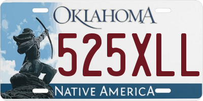 OK license plate 525XLL