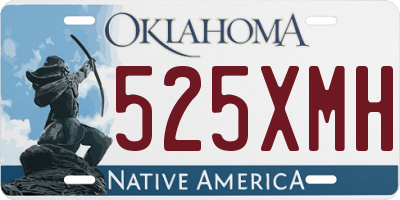OK license plate 525XMH