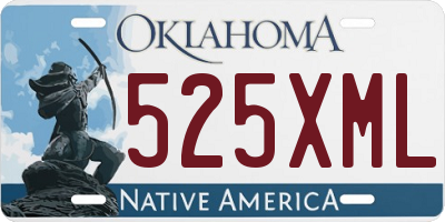 OK license plate 525XML