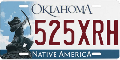 OK license plate 525XRH