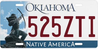 OK license plate 525ZTI