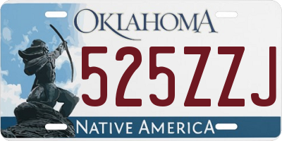 OK license plate 525ZZJ