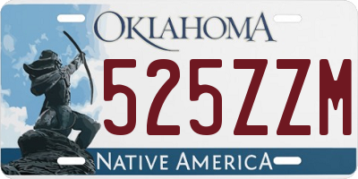 OK license plate 525ZZM