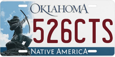 OK license plate 526CTS