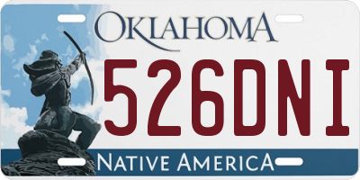 OK license plate 526DNI