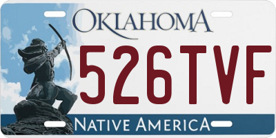 OK license plate 526TVF