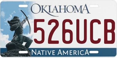 OK license plate 526UCB