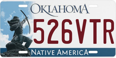 OK license plate 526VTR