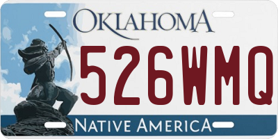 OK license plate 526WMQ