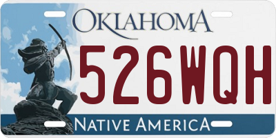 OK license plate 526WQH