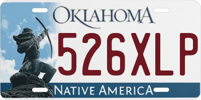 OK license plate 526XLP