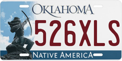 OK license plate 526XLS