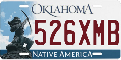 OK license plate 526XMB