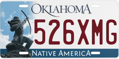 OK license plate 526XMG