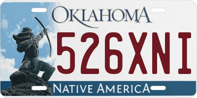 OK license plate 526XNI