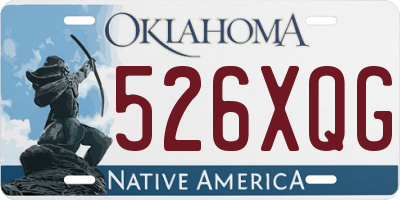 OK license plate 526XQG