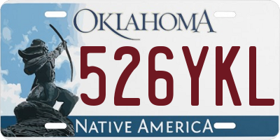 OK license plate 526YKL