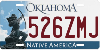OK license plate 526ZMJ