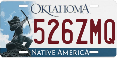 OK license plate 526ZMQ