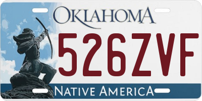 OK license plate 526ZVF