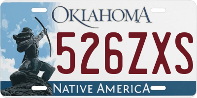 OK license plate 526ZXS