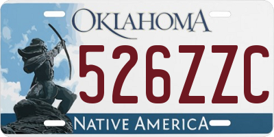 OK license plate 526ZZC