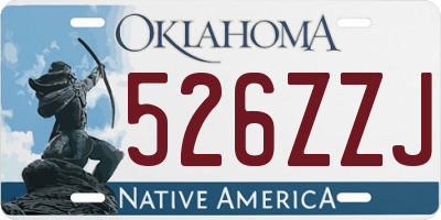 OK license plate 526ZZJ