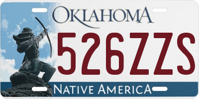 OK license plate 526ZZS