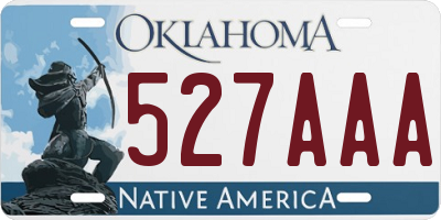 OK license plate 527AAA