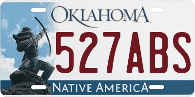 OK license plate 527ABS