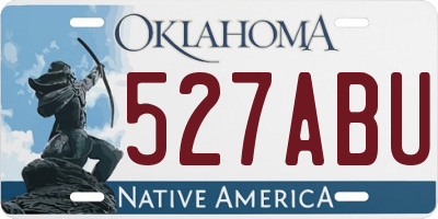 OK license plate 527ABU