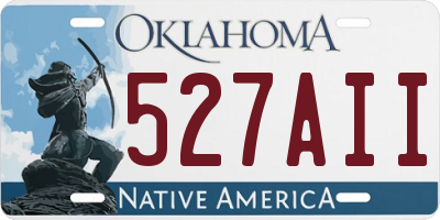 OK license plate 527AII