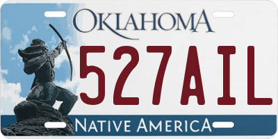 OK license plate 527AIL