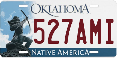 OK license plate 527AMI