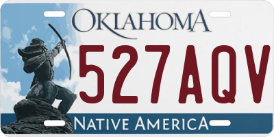 OK license plate 527AQV