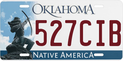 OK license plate 527CIB