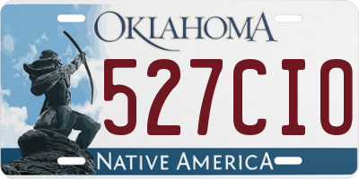 OK license plate 527CIO