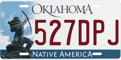 OK license plate 527DPJ