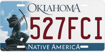 OK license plate 527FCI