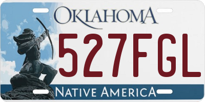 OK license plate 527FGL